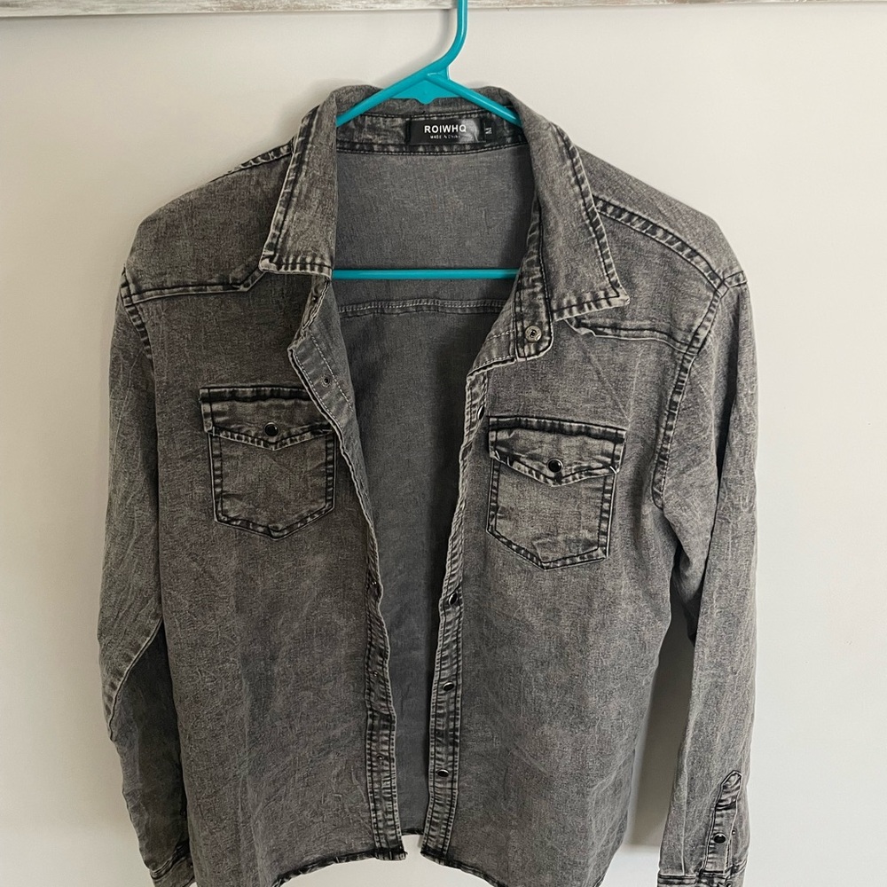 Gray Denim Shitt